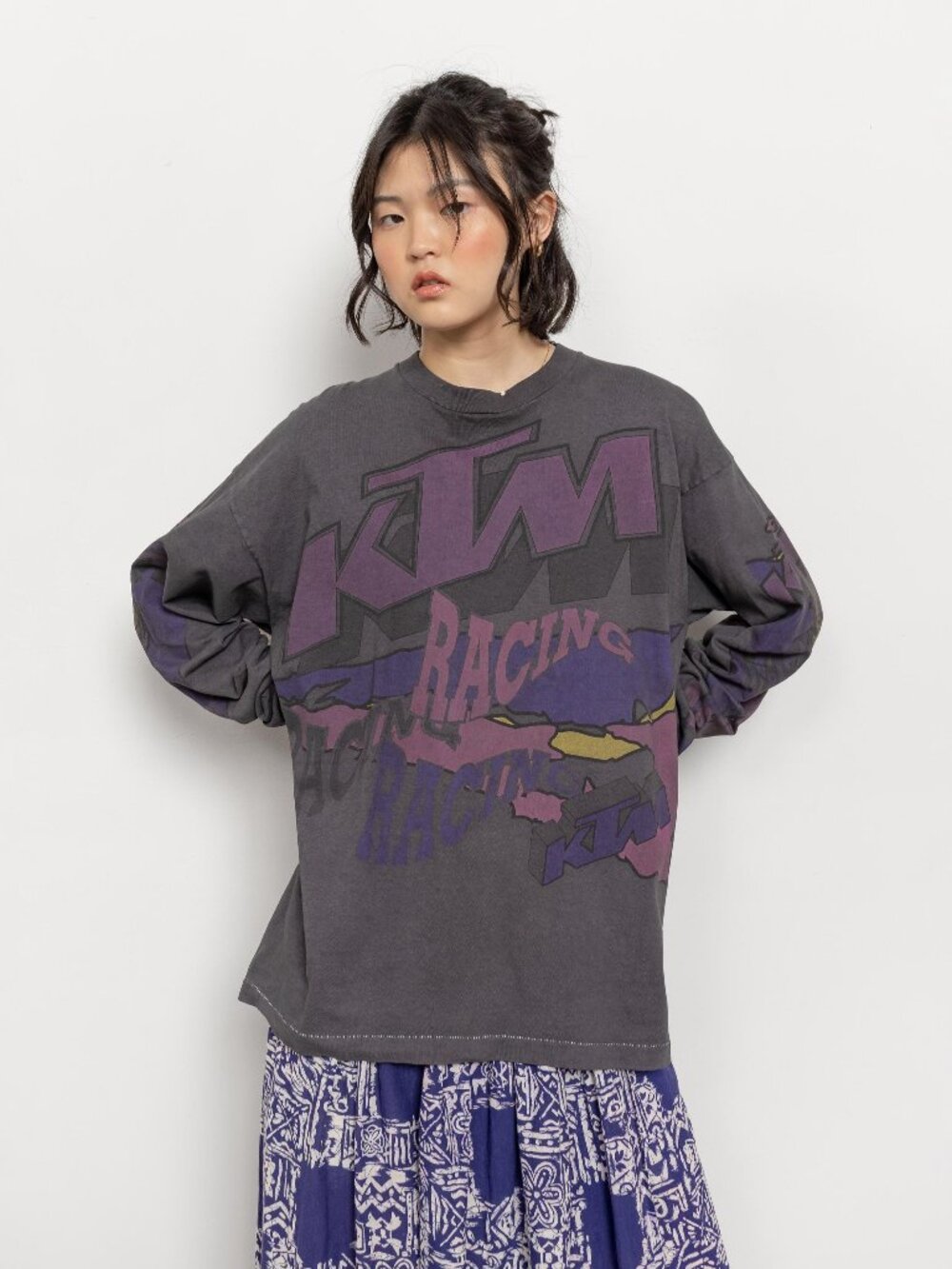 KTM RACING INC Vintage Long Sleeve Cotton T-Shirt Oversize / Medium Large